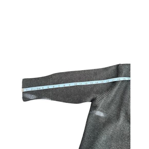 Eileen Fisher Cardigan Black Wool Soft Cozy Cable Knit Oversized Relaxed Size XL - Picture 10 of 11